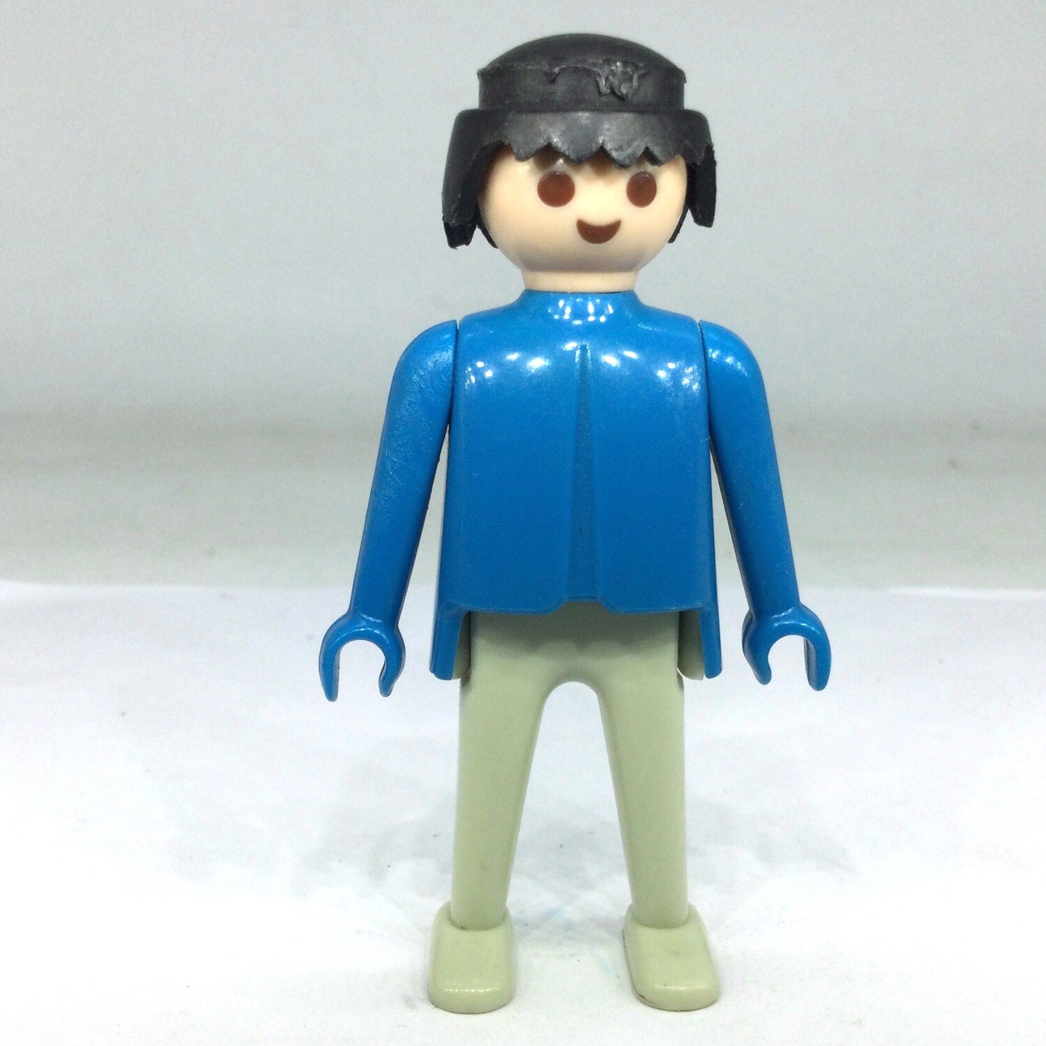 Playmobil homme bleu gris vintage