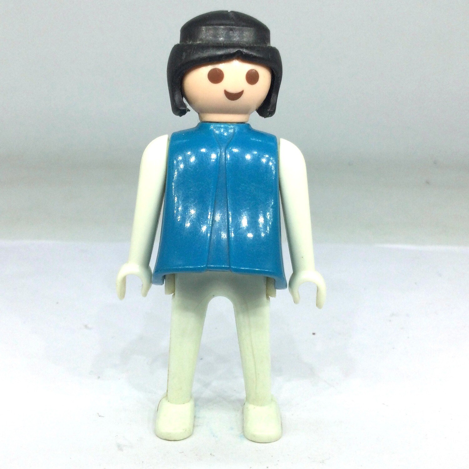 Playmobil femme bleue et blanche vintage