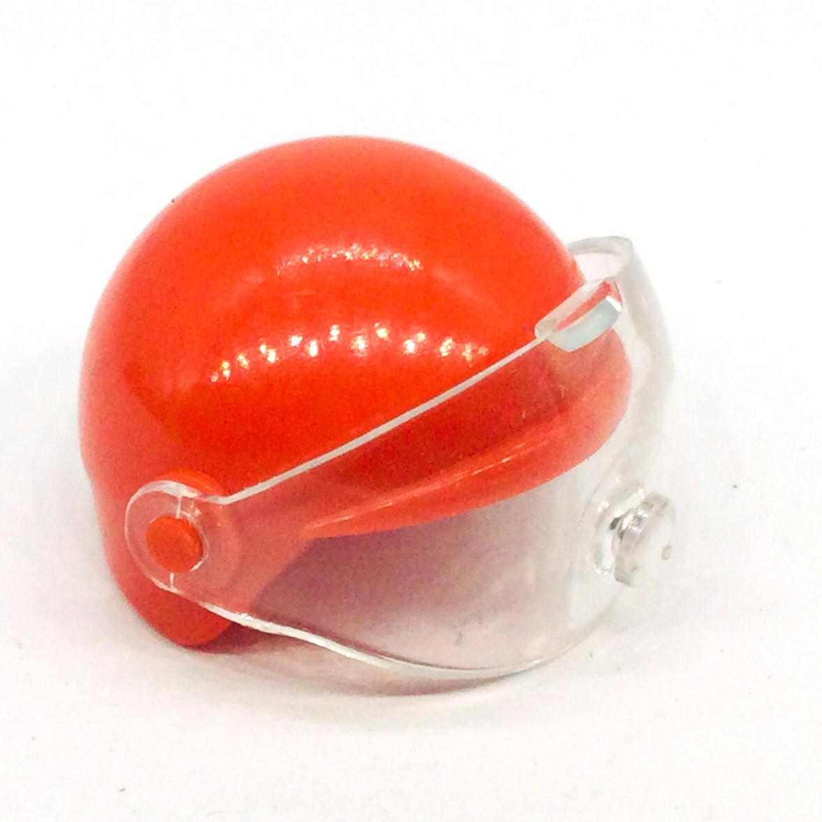 Playmobil casque de moto vintage rouge
