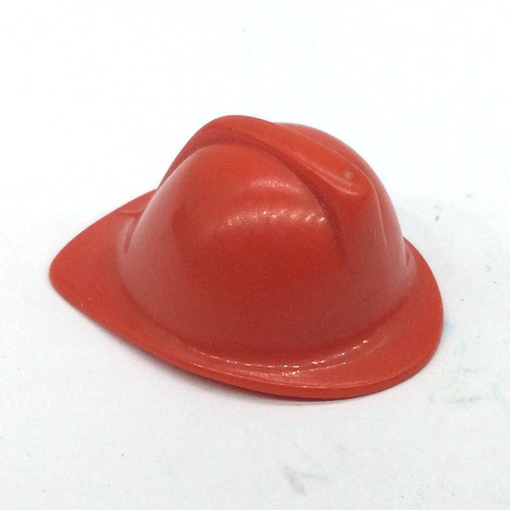 Playmobil casque de pompier vintage rouge