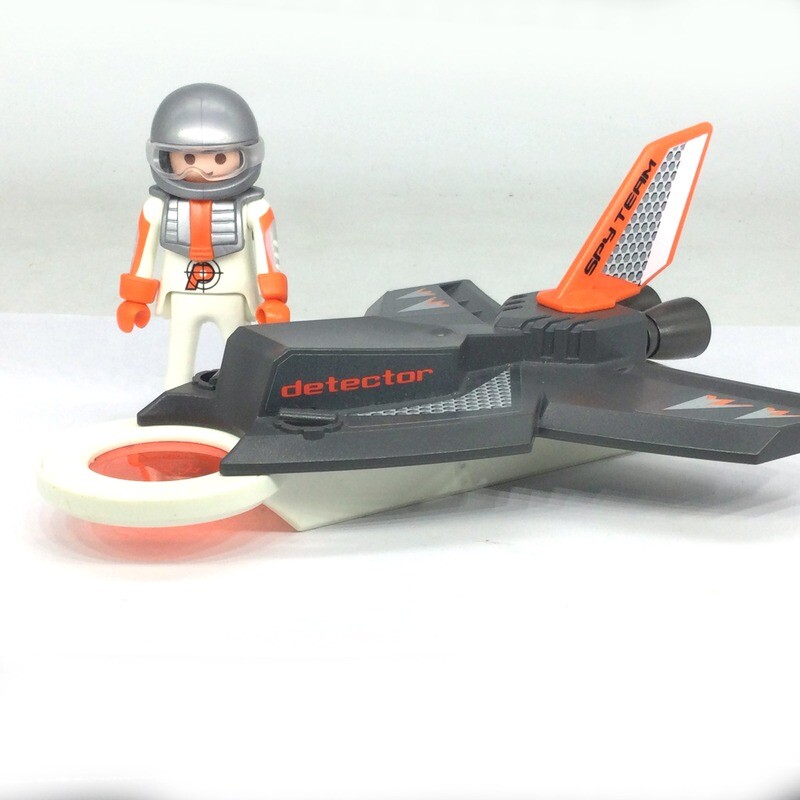 playmobil jet detecteur de métaux top agent