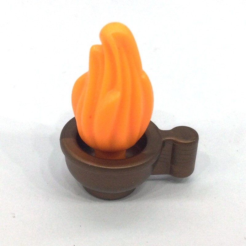 playmobil lampe à huile feu