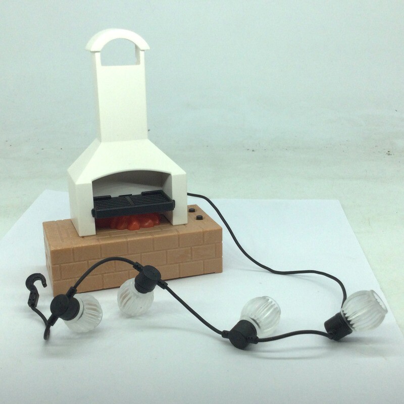 playmobil barbecue avec guirlande lumineuse