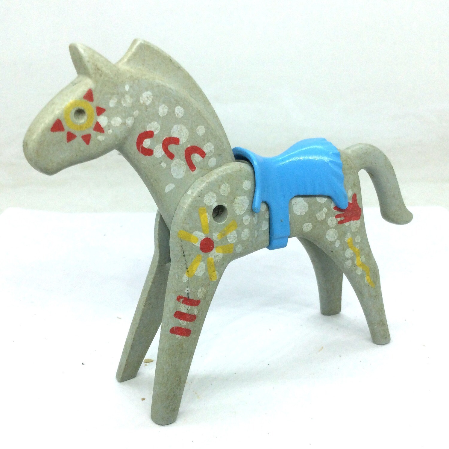 playmobil cheval indien gris