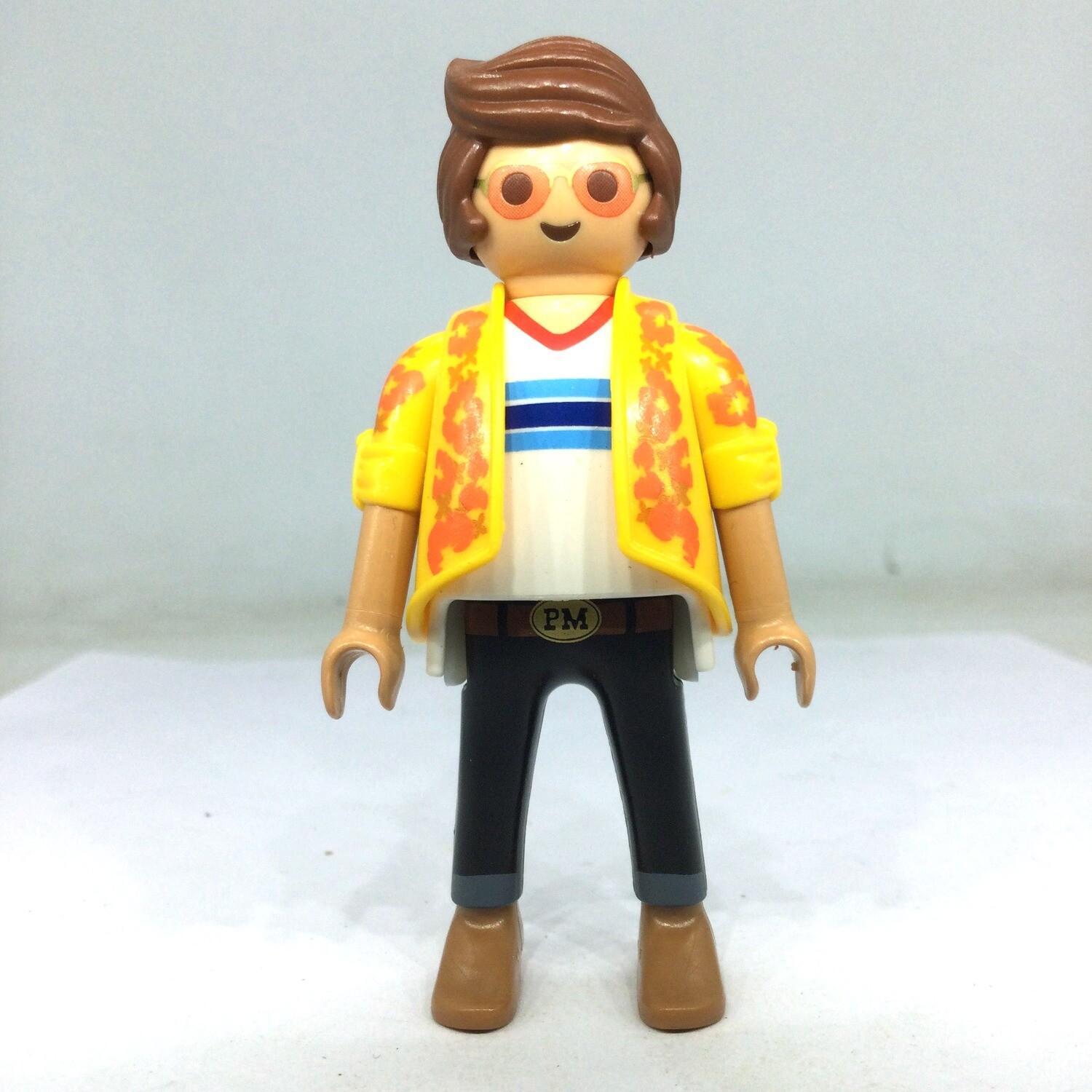 playmobil homme hippy cool orange