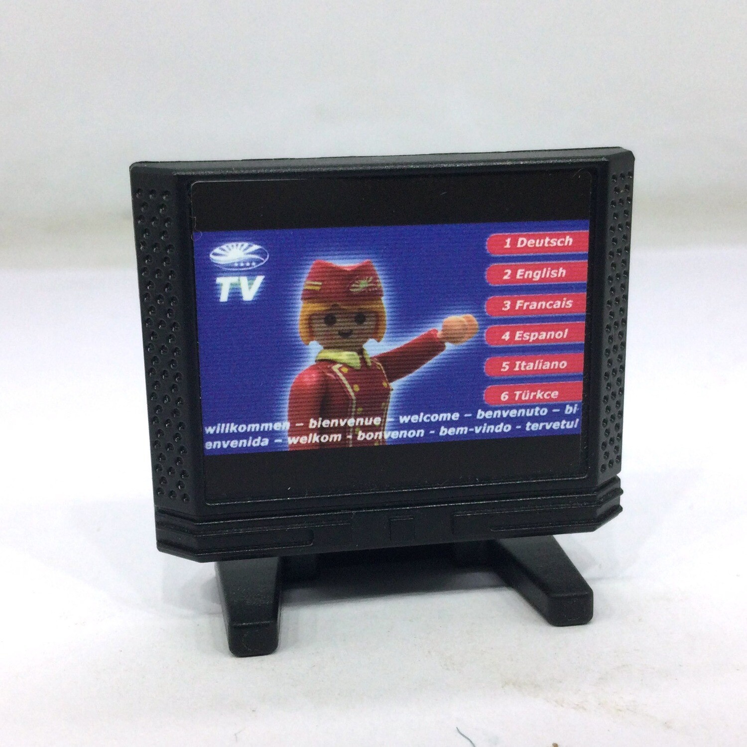 playmobil tv plate hotesse