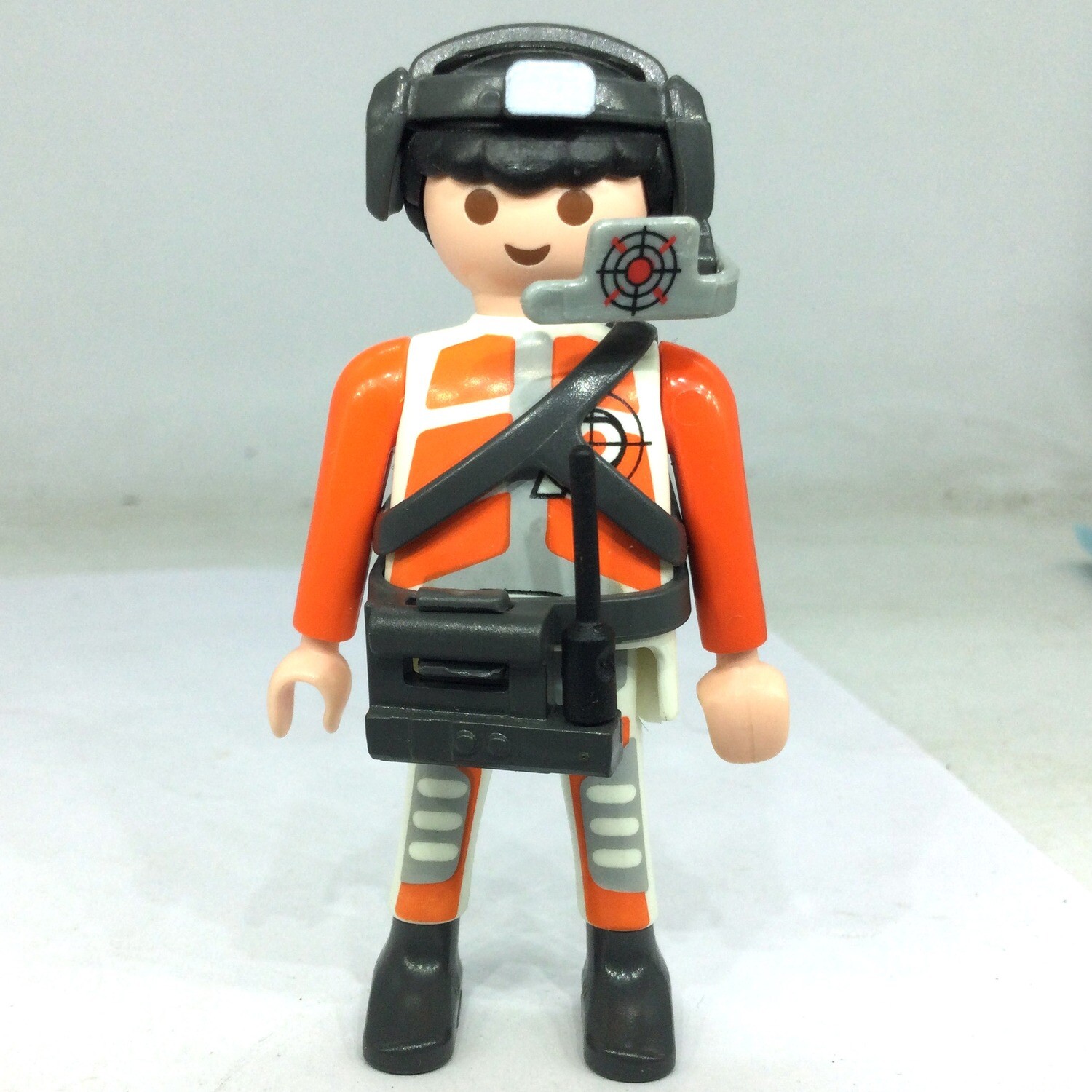 playmobil top agent espace orange