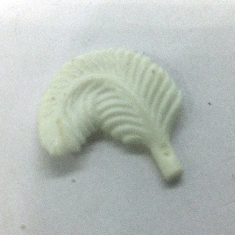 Playmobil plume toupet blanche