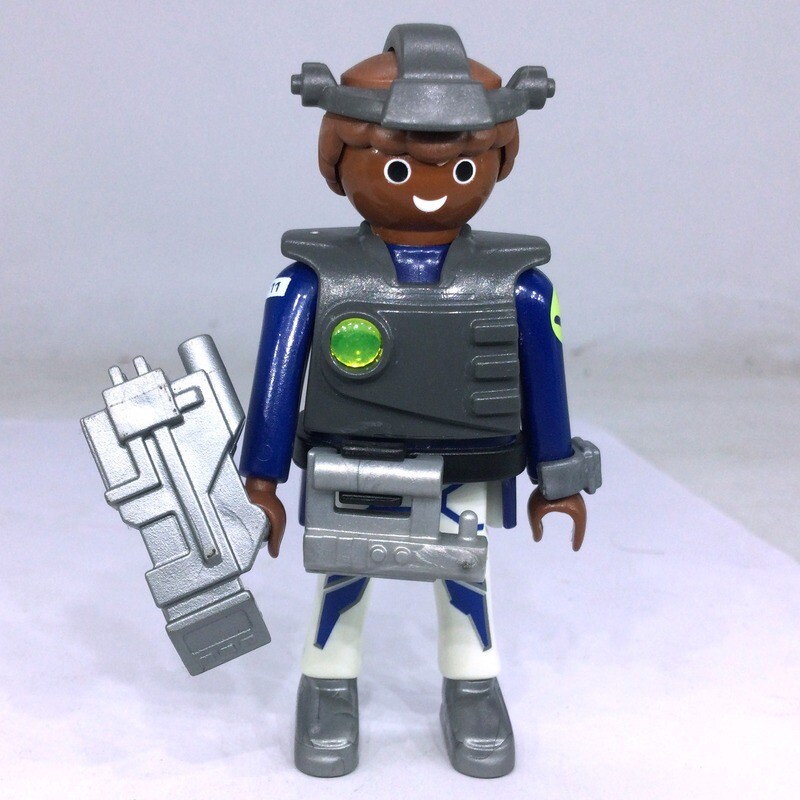 playmobil top agent espace black