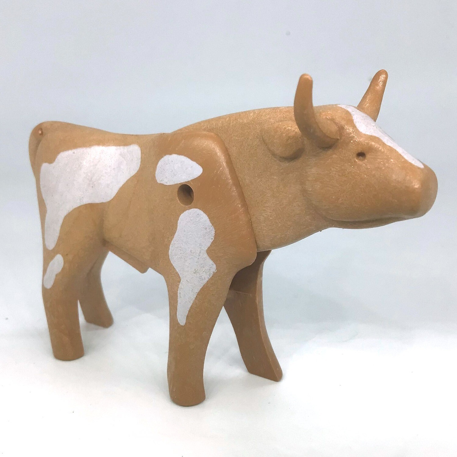 playmobil taureau vintage marron