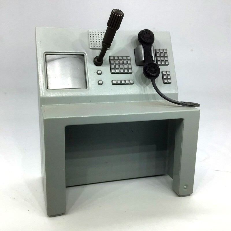 playmobil bureau console police grise