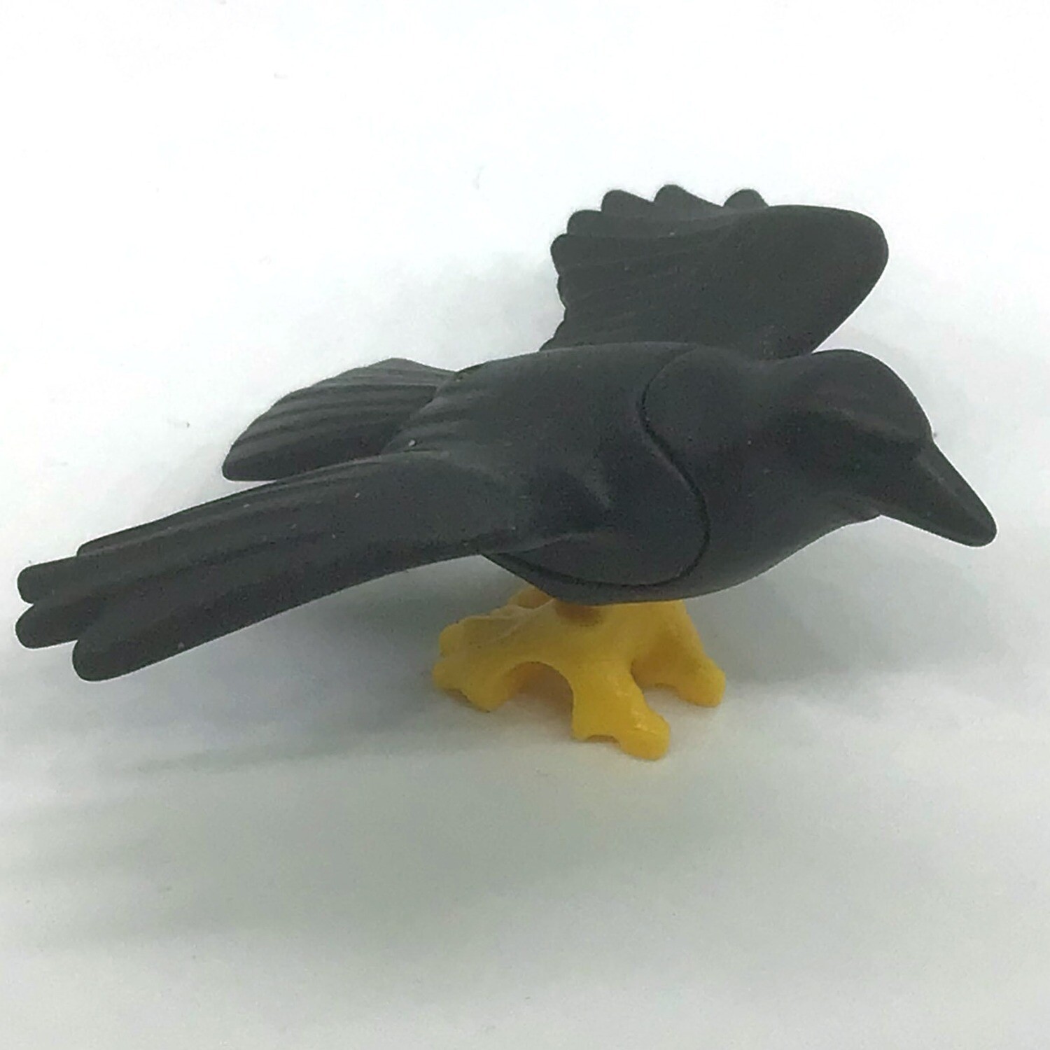 Playmobil corbeau ailes ouvertes pattes jaunes
