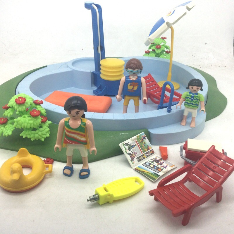 playmobil bassin piscine et baigneurs