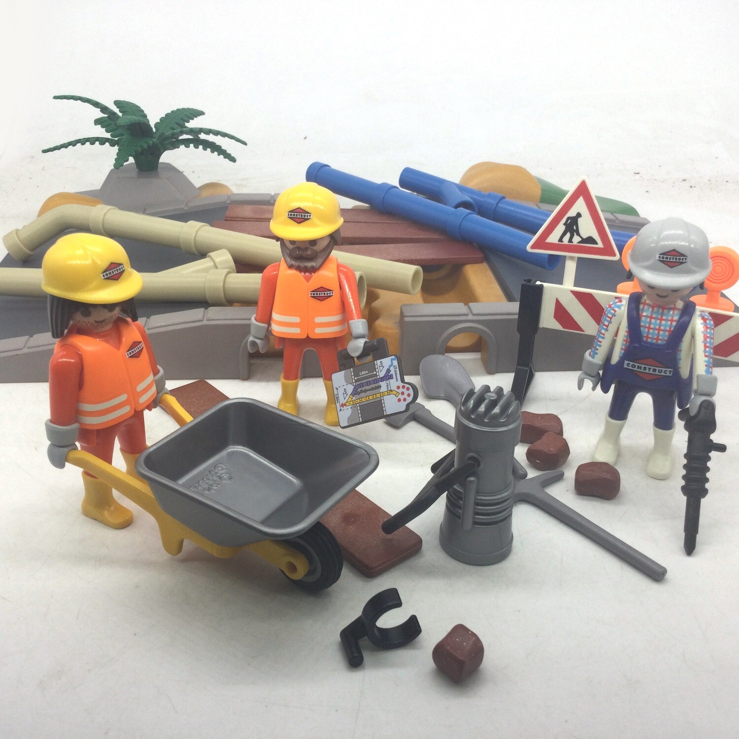 Playmobil set chantier travaux publics