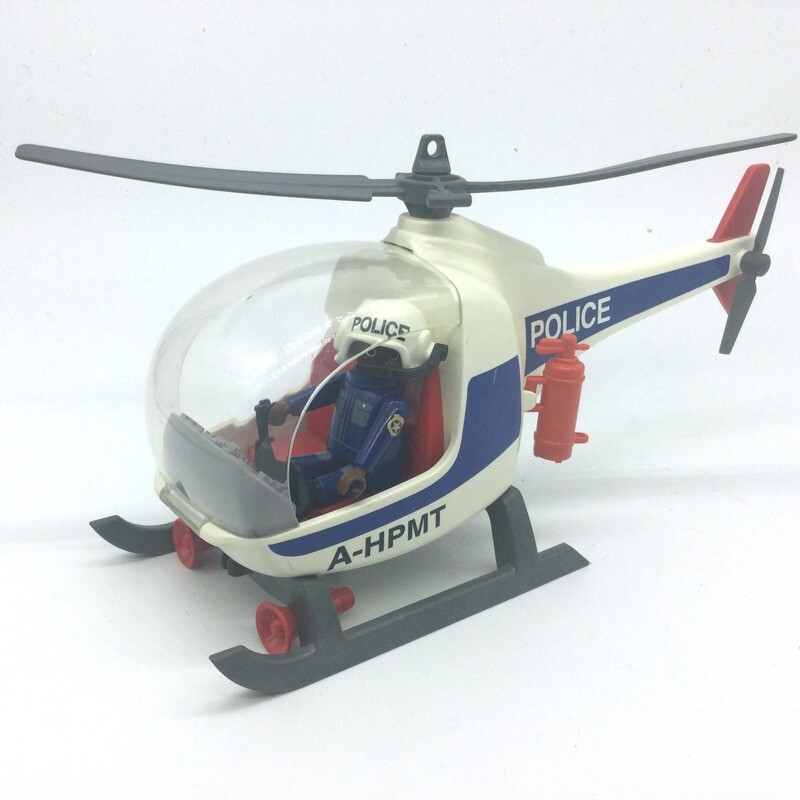 Playmobil hélico hélicoptère de police