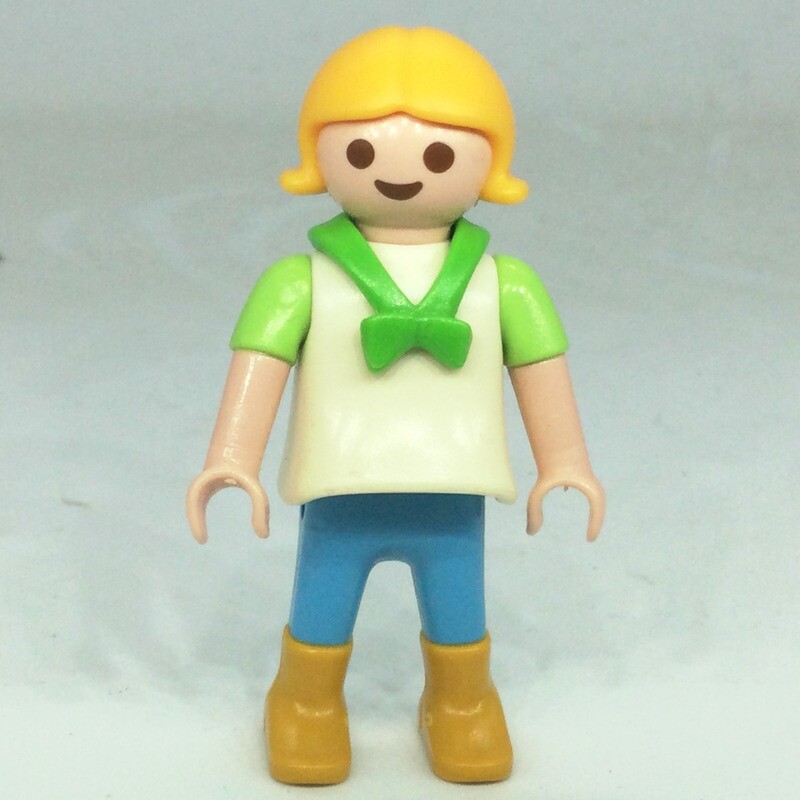 playmobil fillette col vert