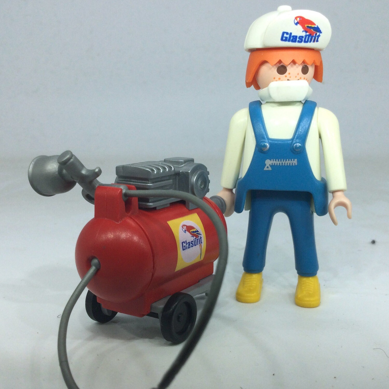 playmobil peintre en bâtiment compresseur