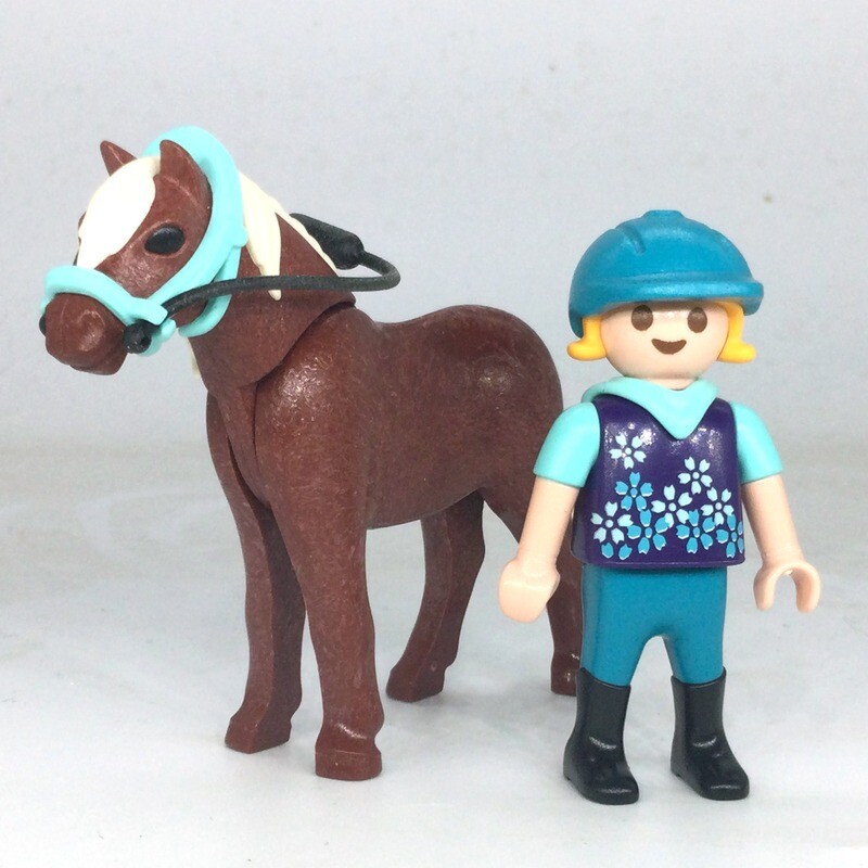 playmobil enfant et poney