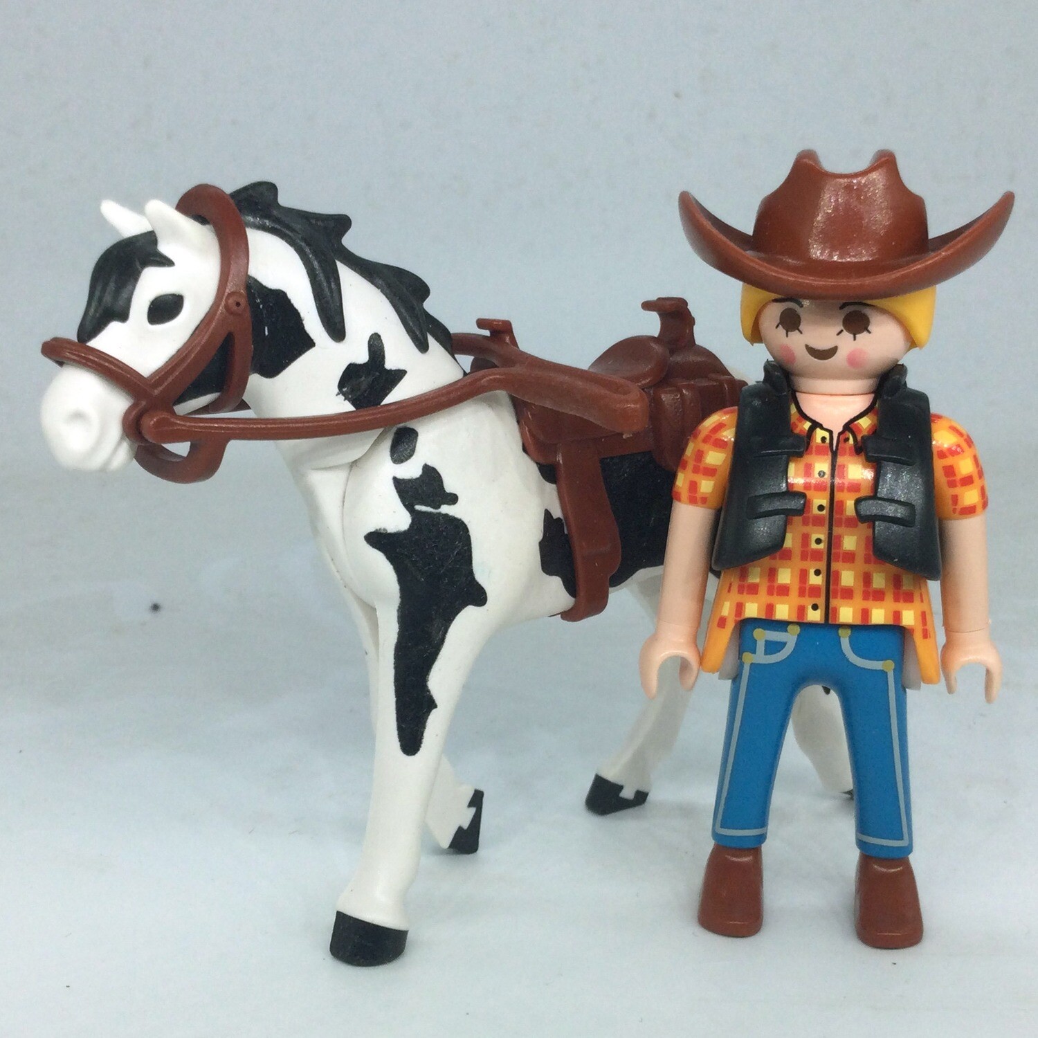 playmobil cavalière cow boy
