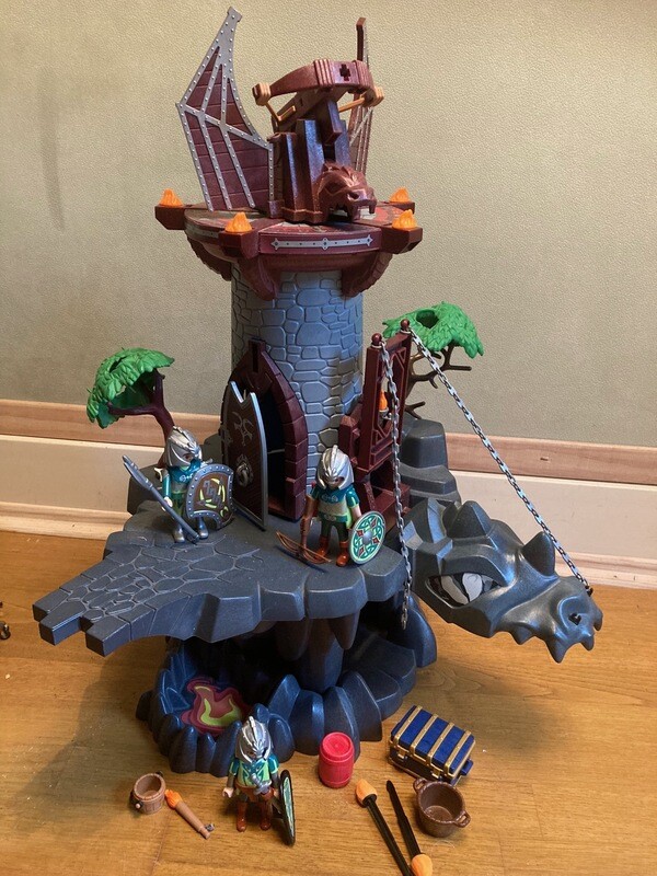 playmobil tour château dongeon des elfes