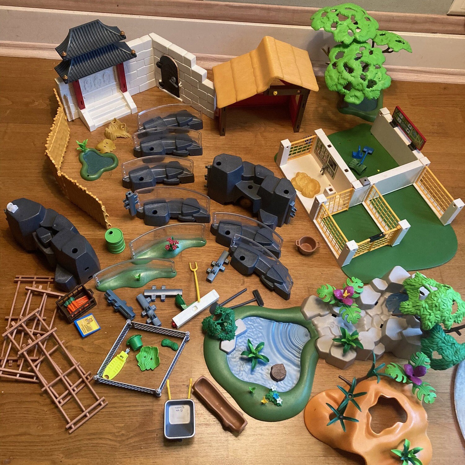 playmobil ensemble pour zoo accessoires animaux