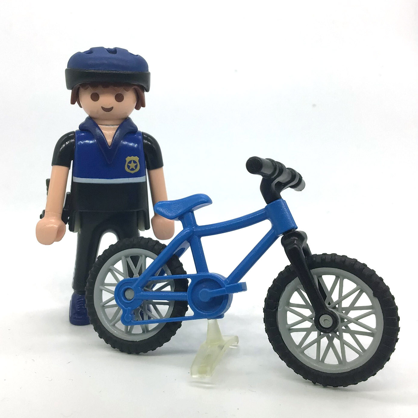 Playmobil policier cycliste à vélo