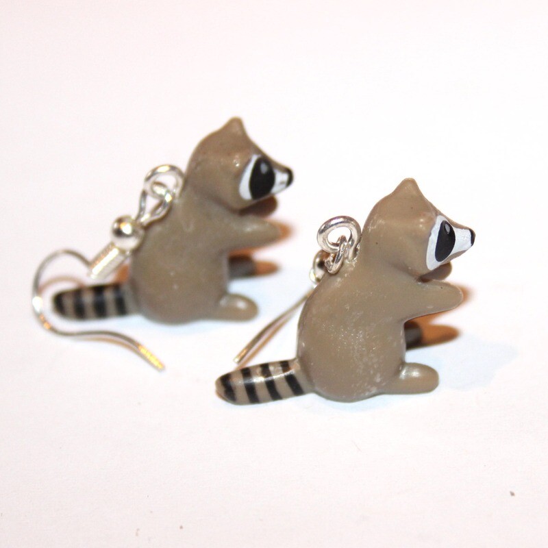 playmobil création boucles d'oreille bébé raton laveur