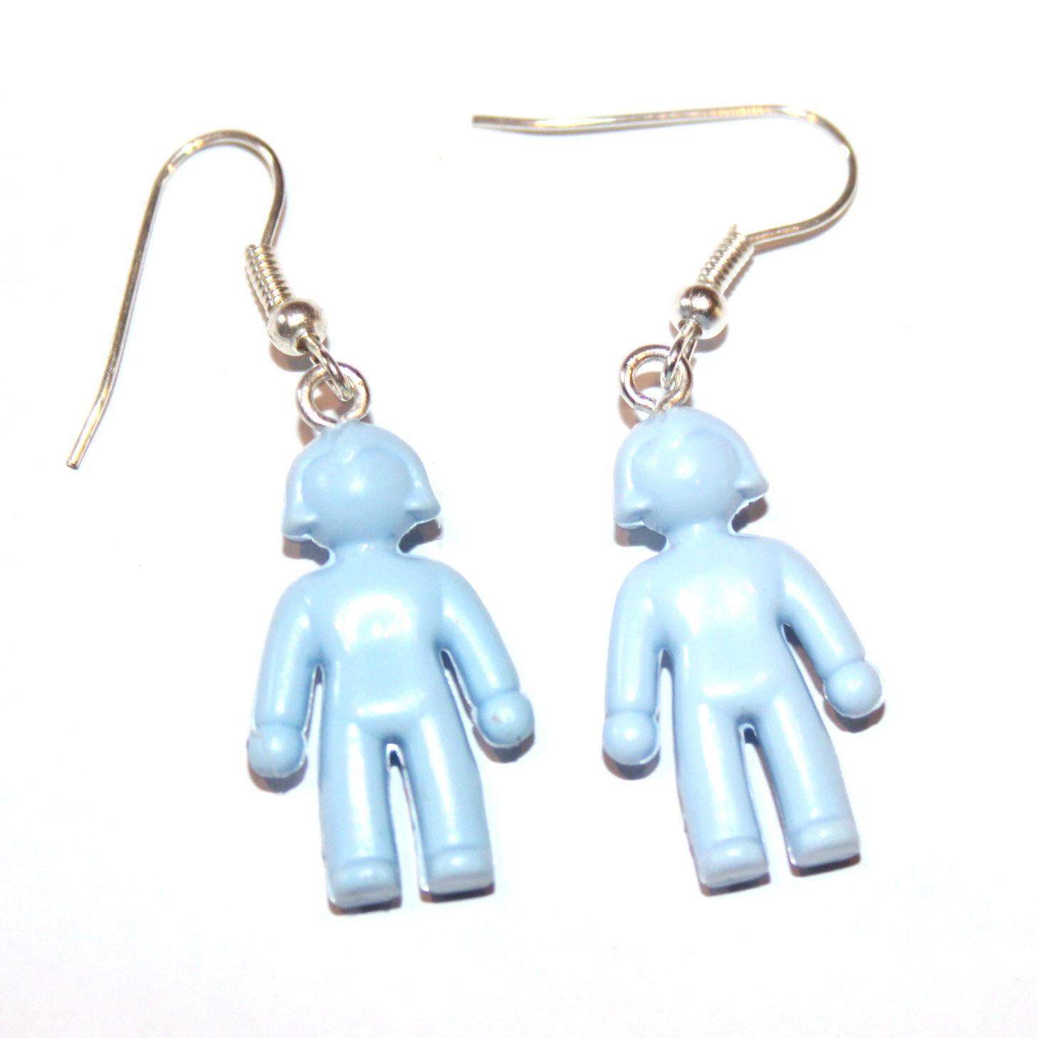 playmobil création boucles d'oreille poupée bleue