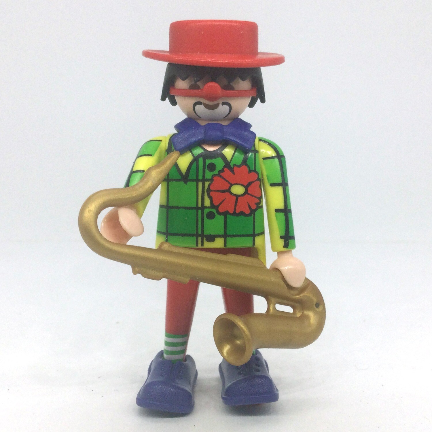 playmobil clown vert au saxo