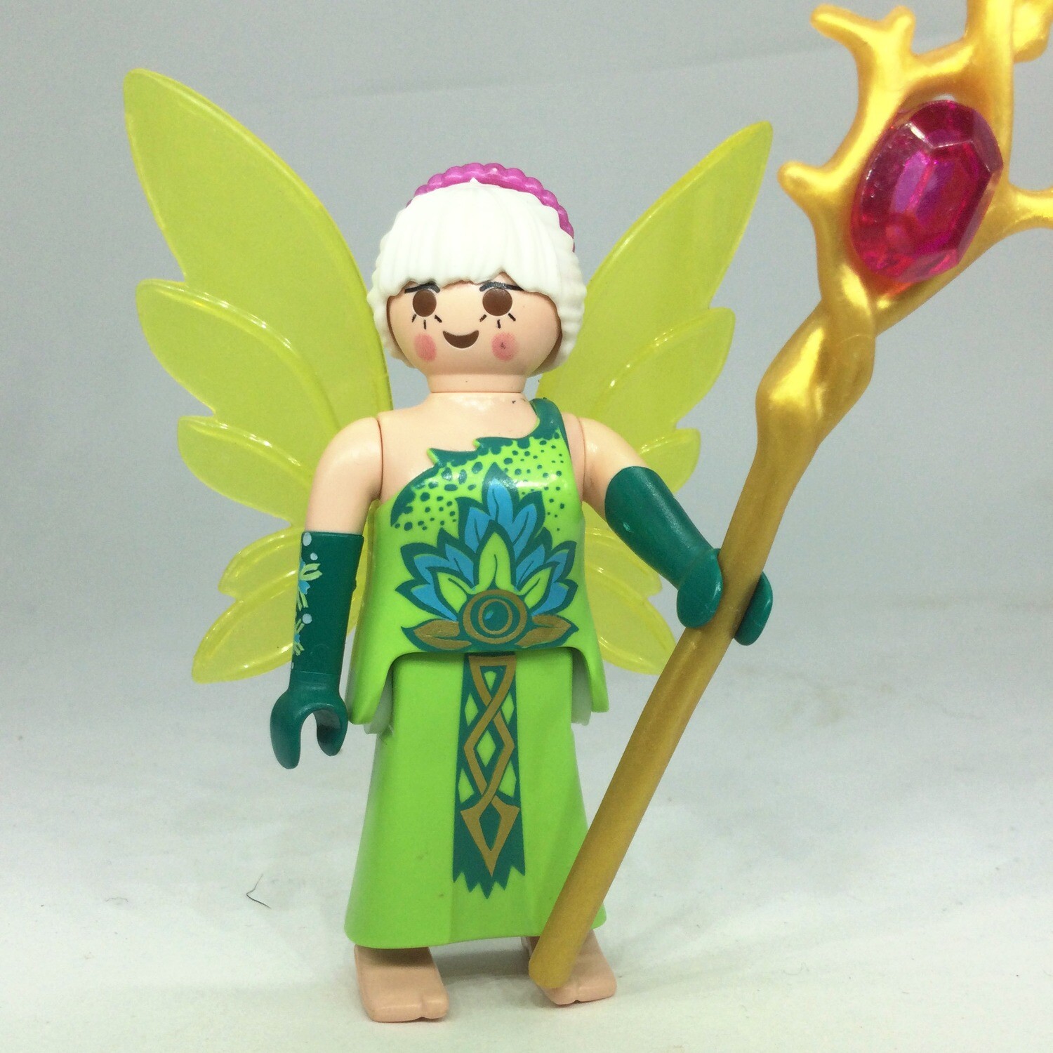 playmobil fée verte vegetation