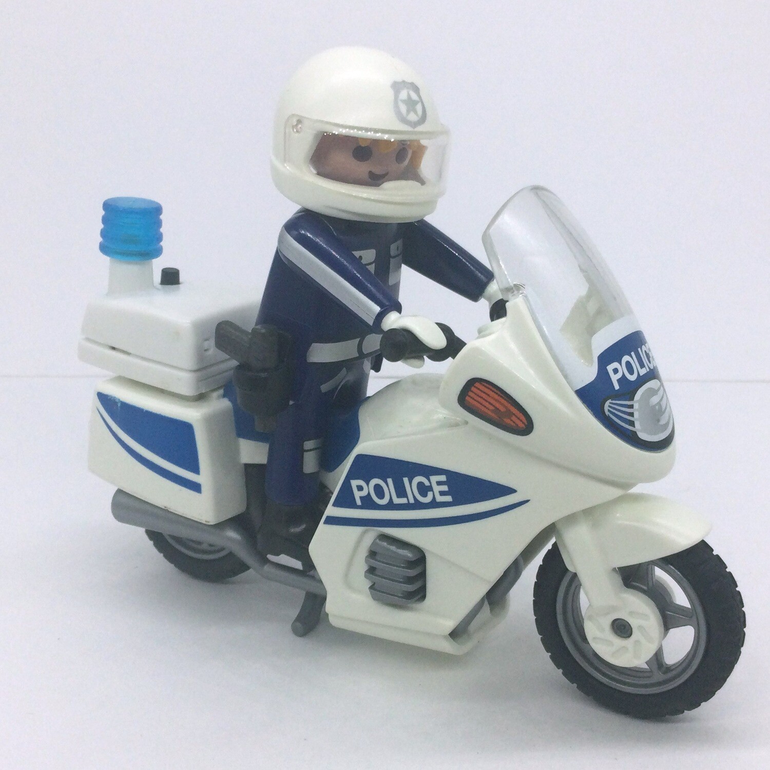 playmobil moto de police lumineuse