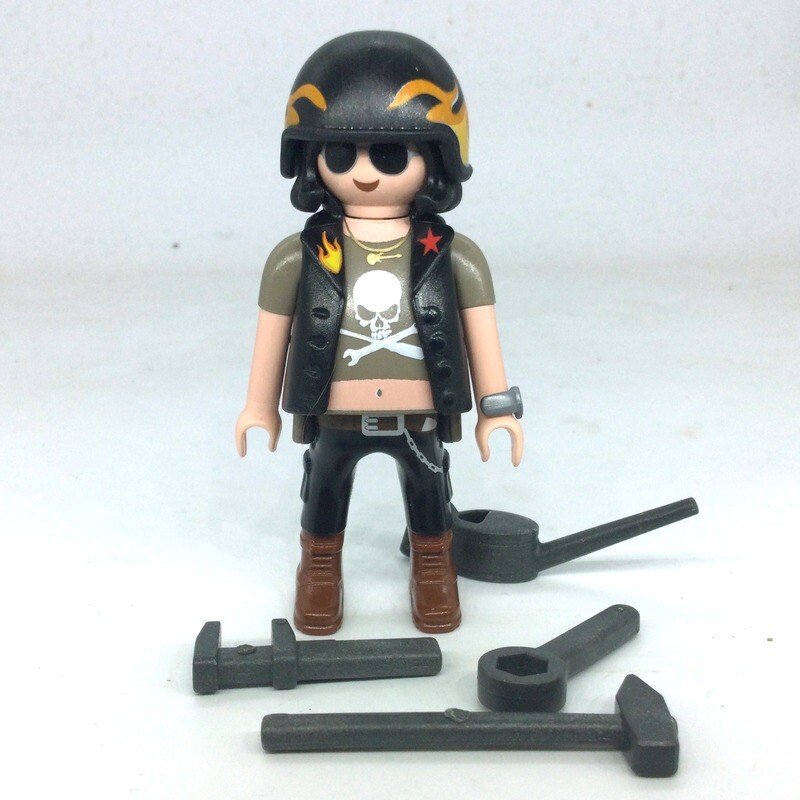 playmobil S13 hard rock motard mecano