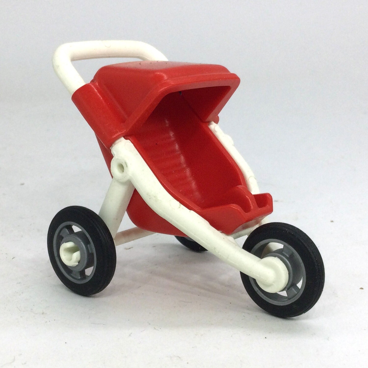 playmobil poussette rouge