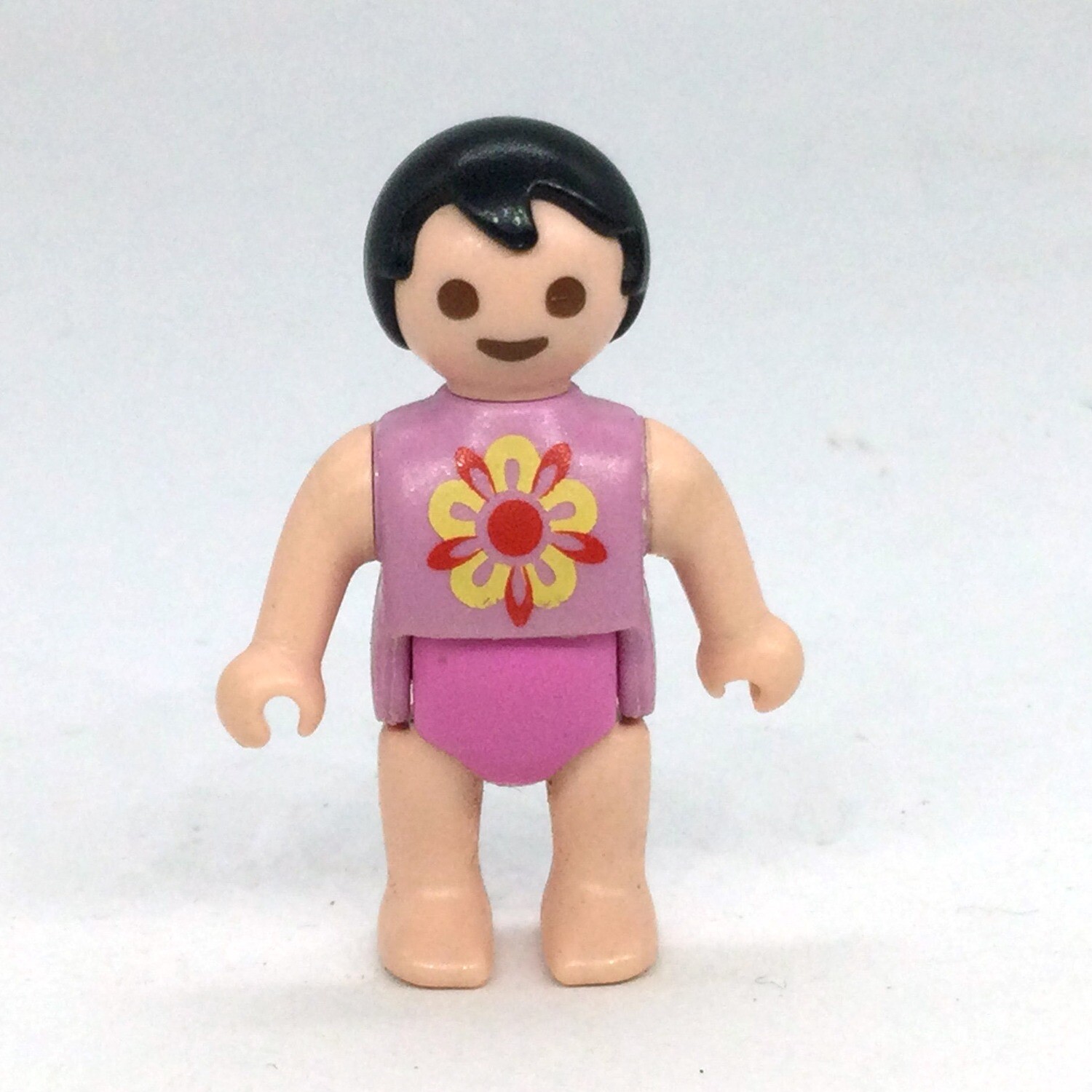 playmobil bébé rose flower