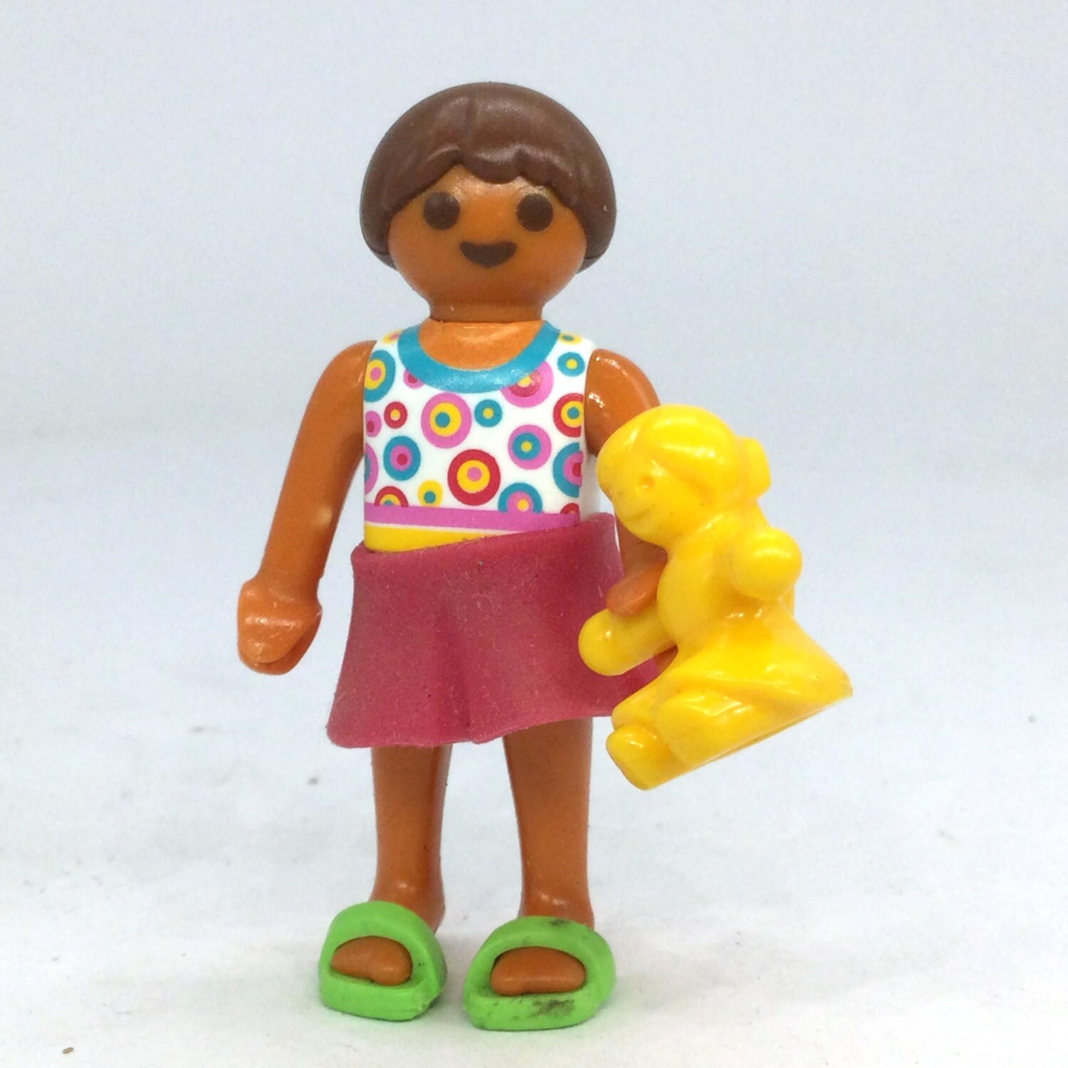 playmobil fillette jupette rose