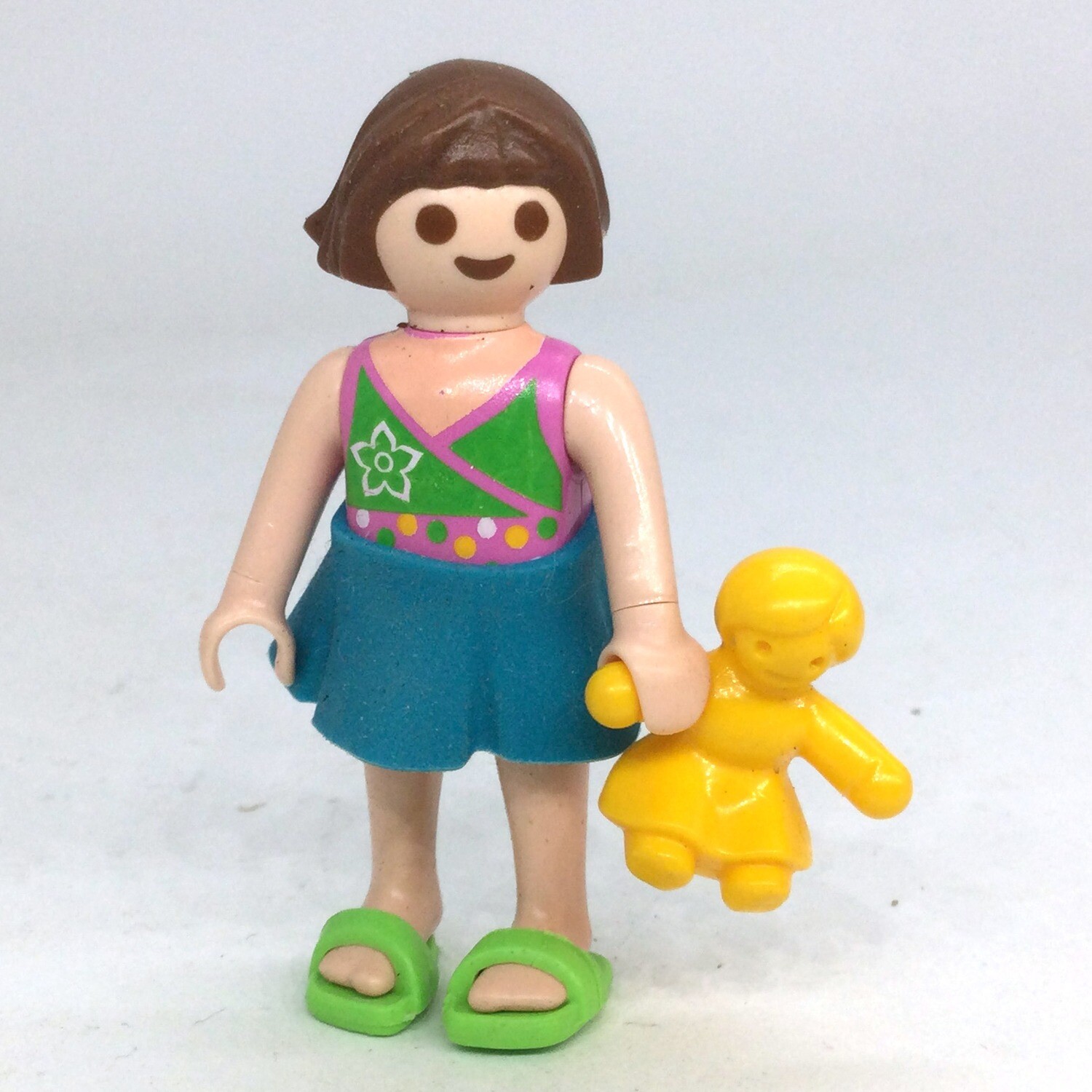 playmobil fillette jupette bleue