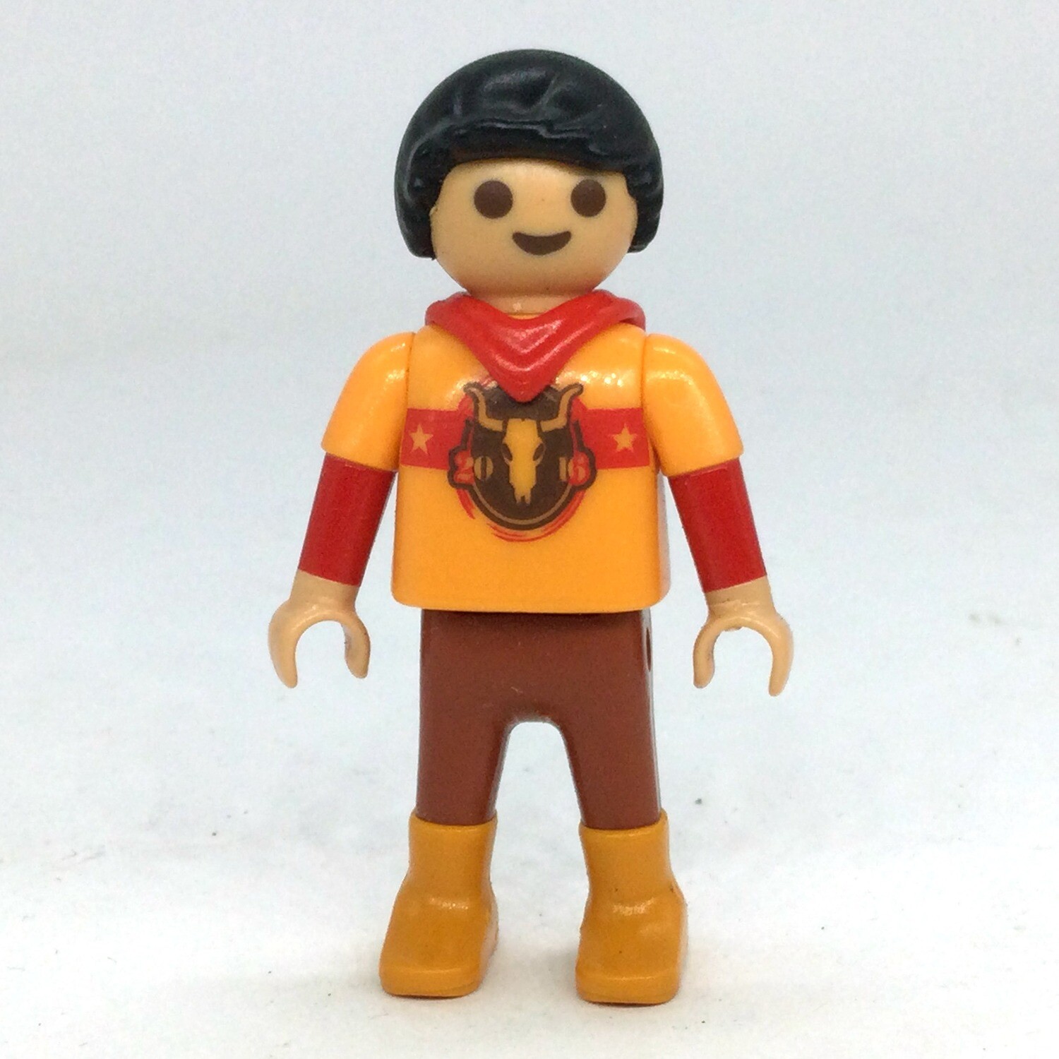 playmobil enfant orange