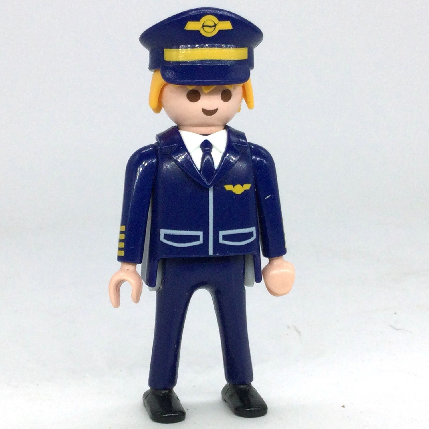 playmobil pilote d'avion blond