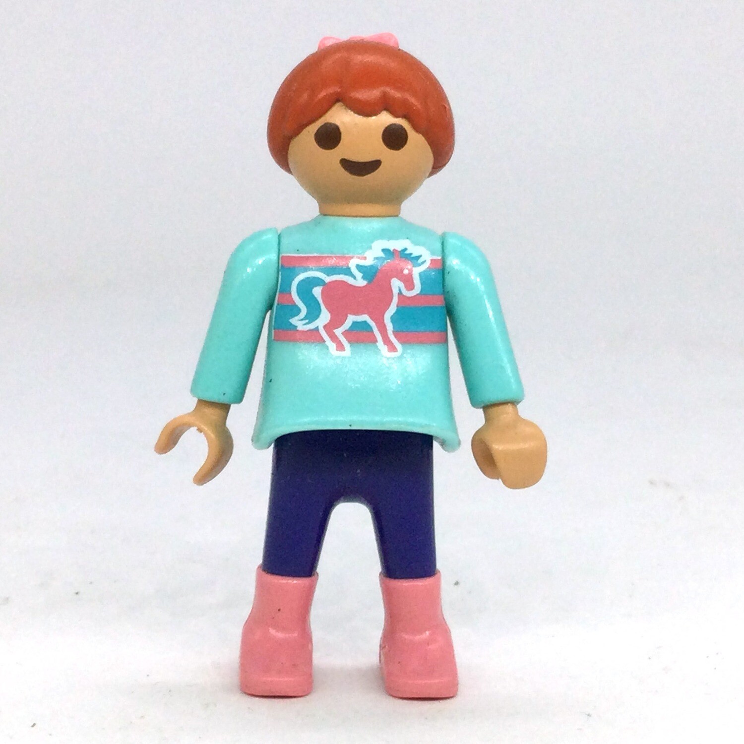playmobil fillette equitation bleu ciel