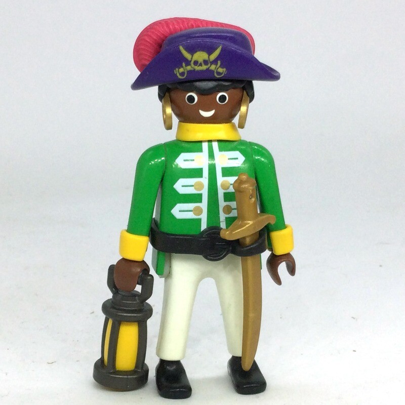 playmobil pirate black en vert