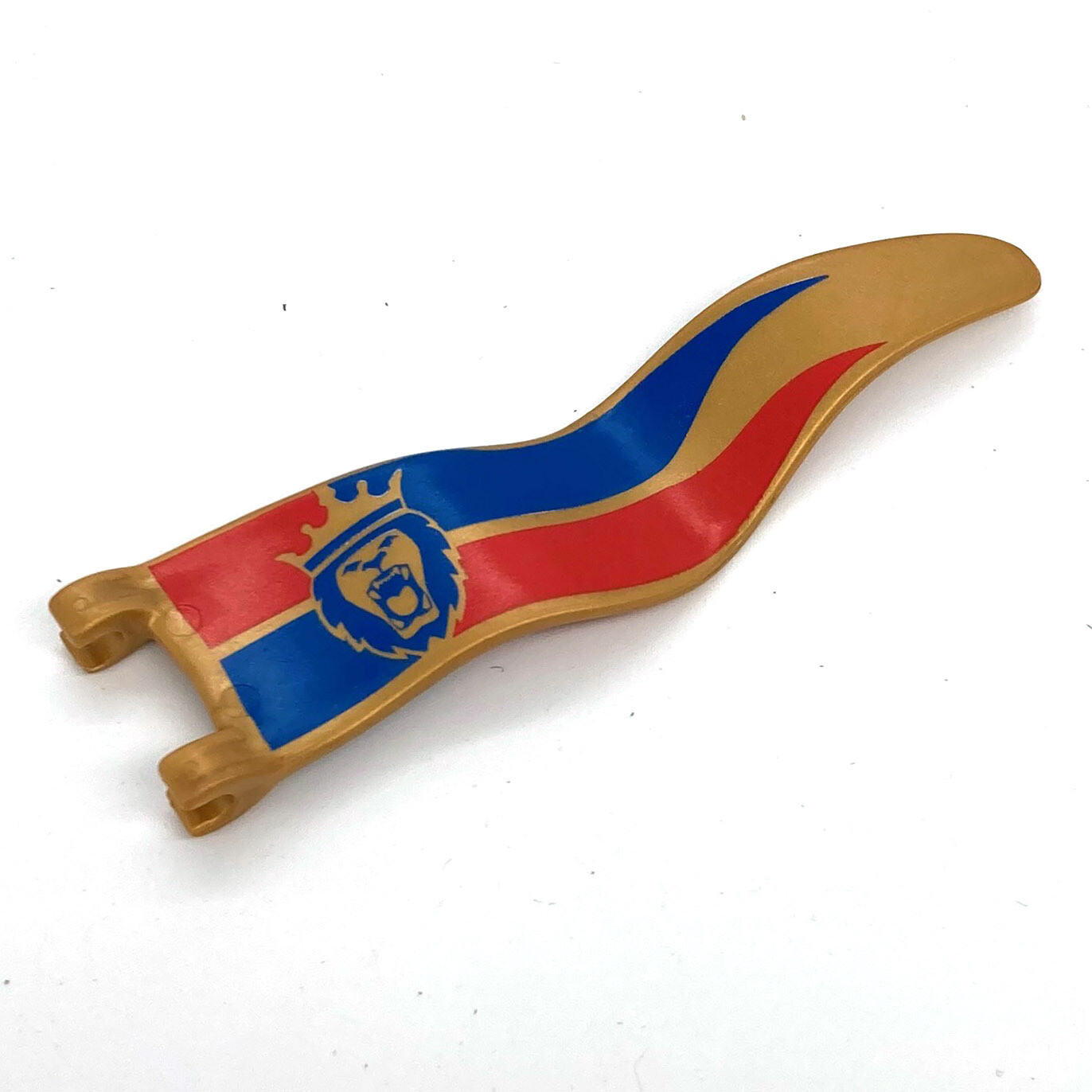 playmobil drapeau banderolle lion or