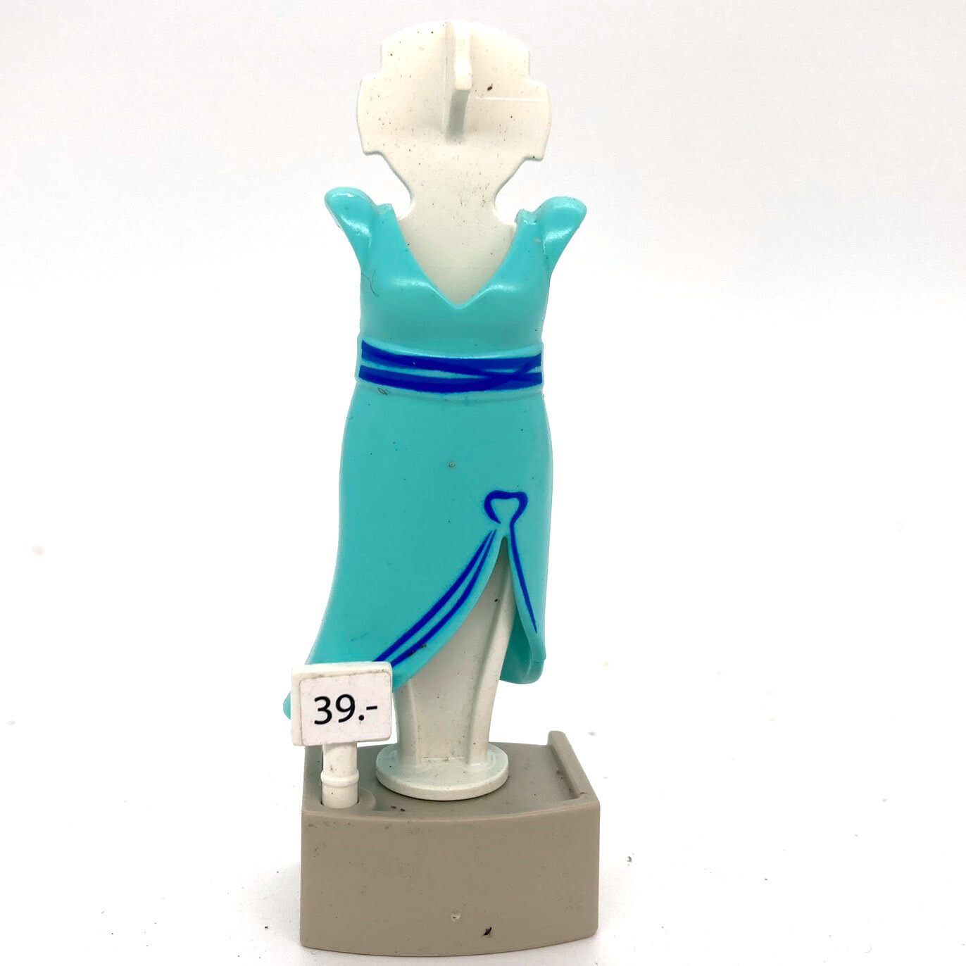 playmobil portant mannequin robe bleu