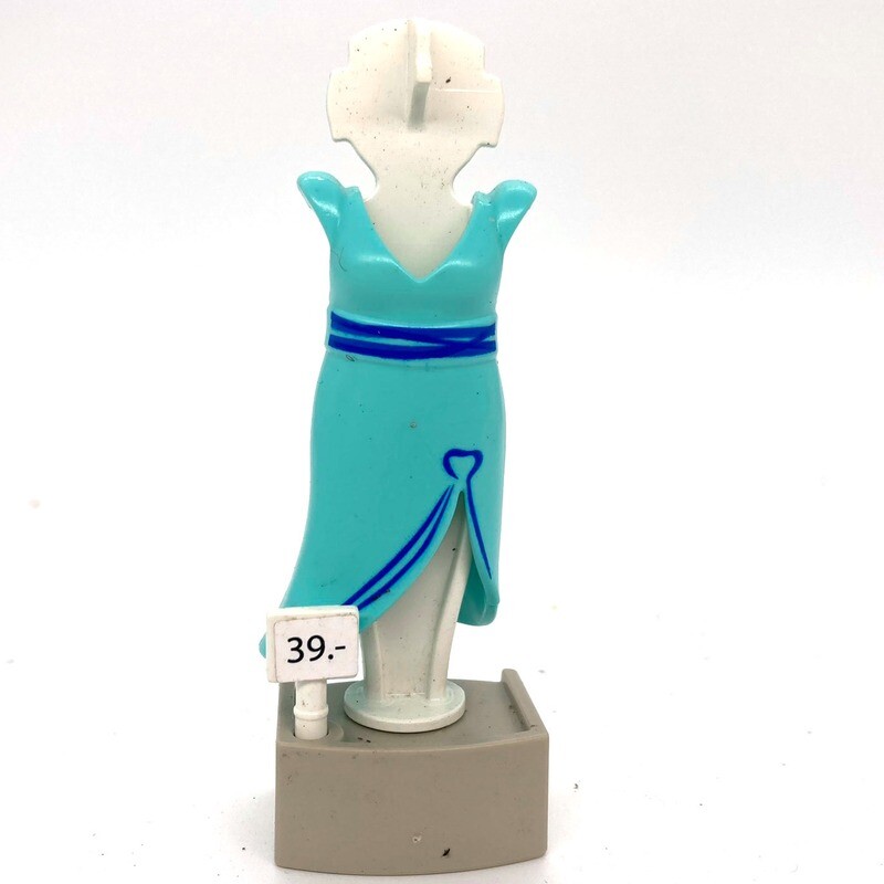 playmobil portant mannequin robe bleu