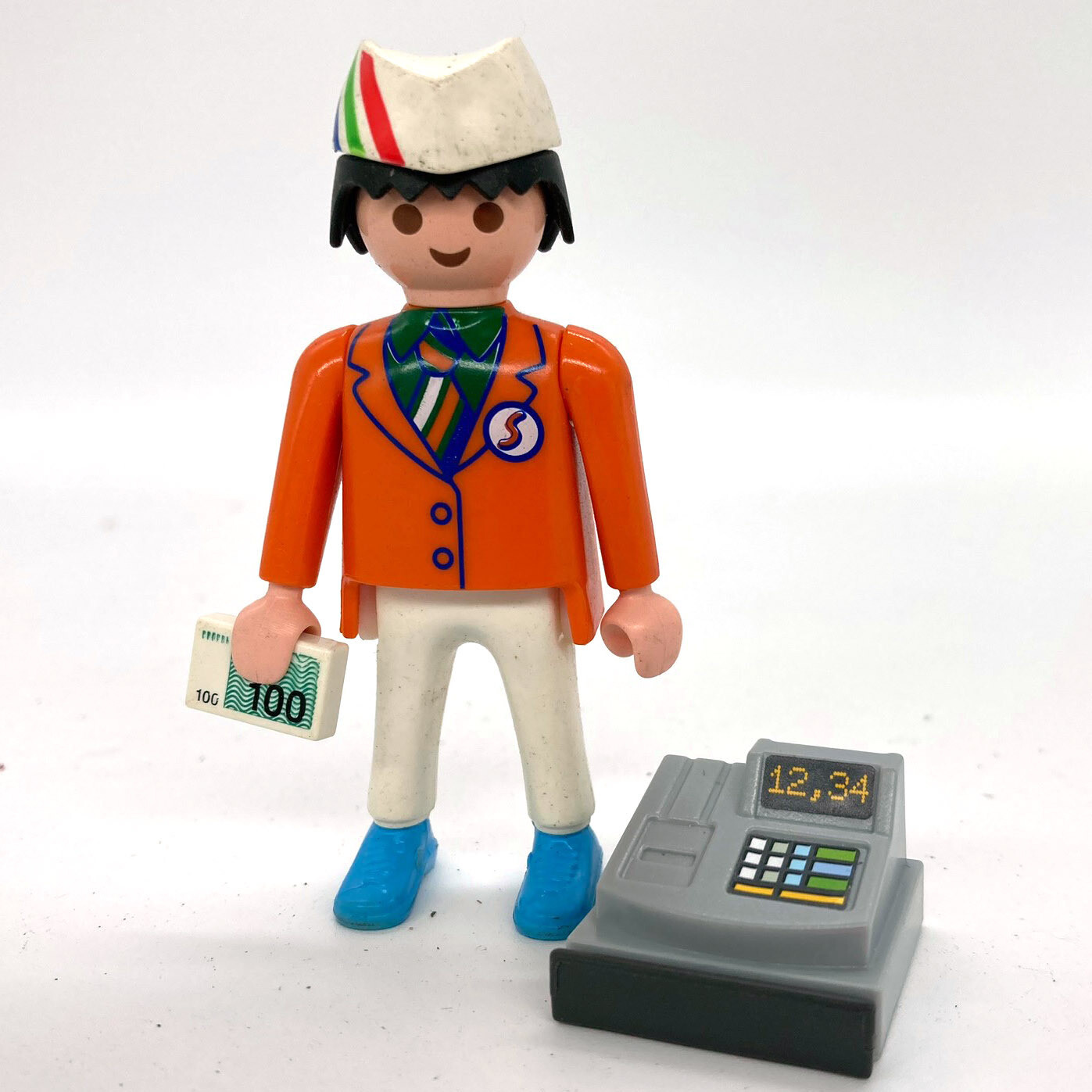 playmobil homme caissier