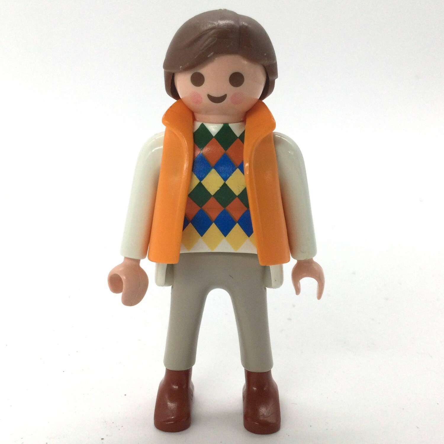 playmobil homme pull carreaux