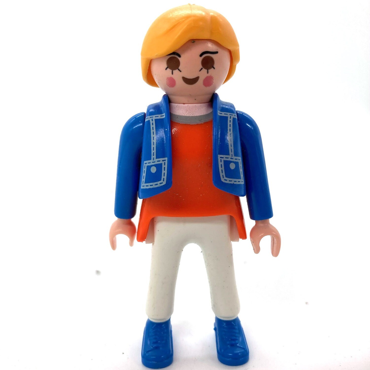 playmobil femme veste bleu