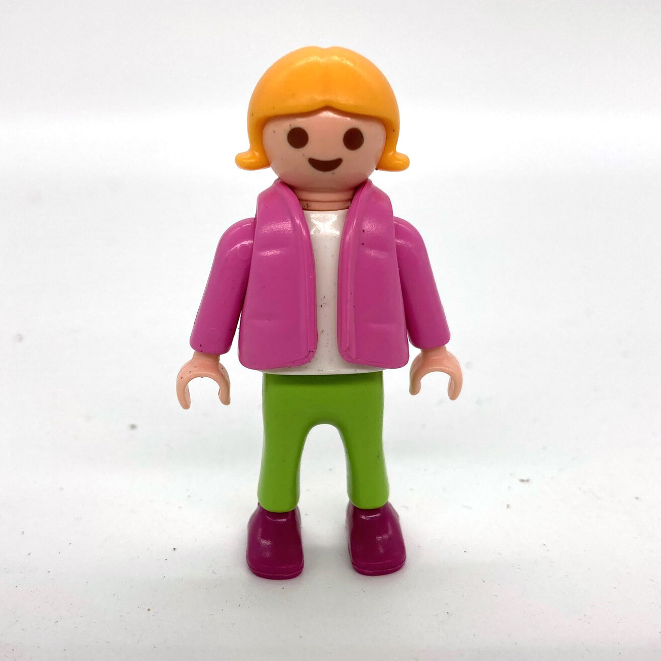 playmobil enfant gilet rose