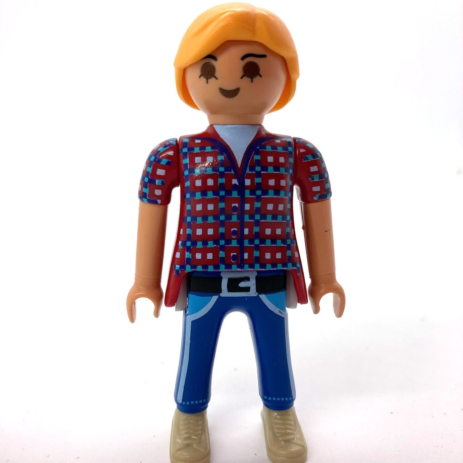 playmobil femme chemise à carreaux