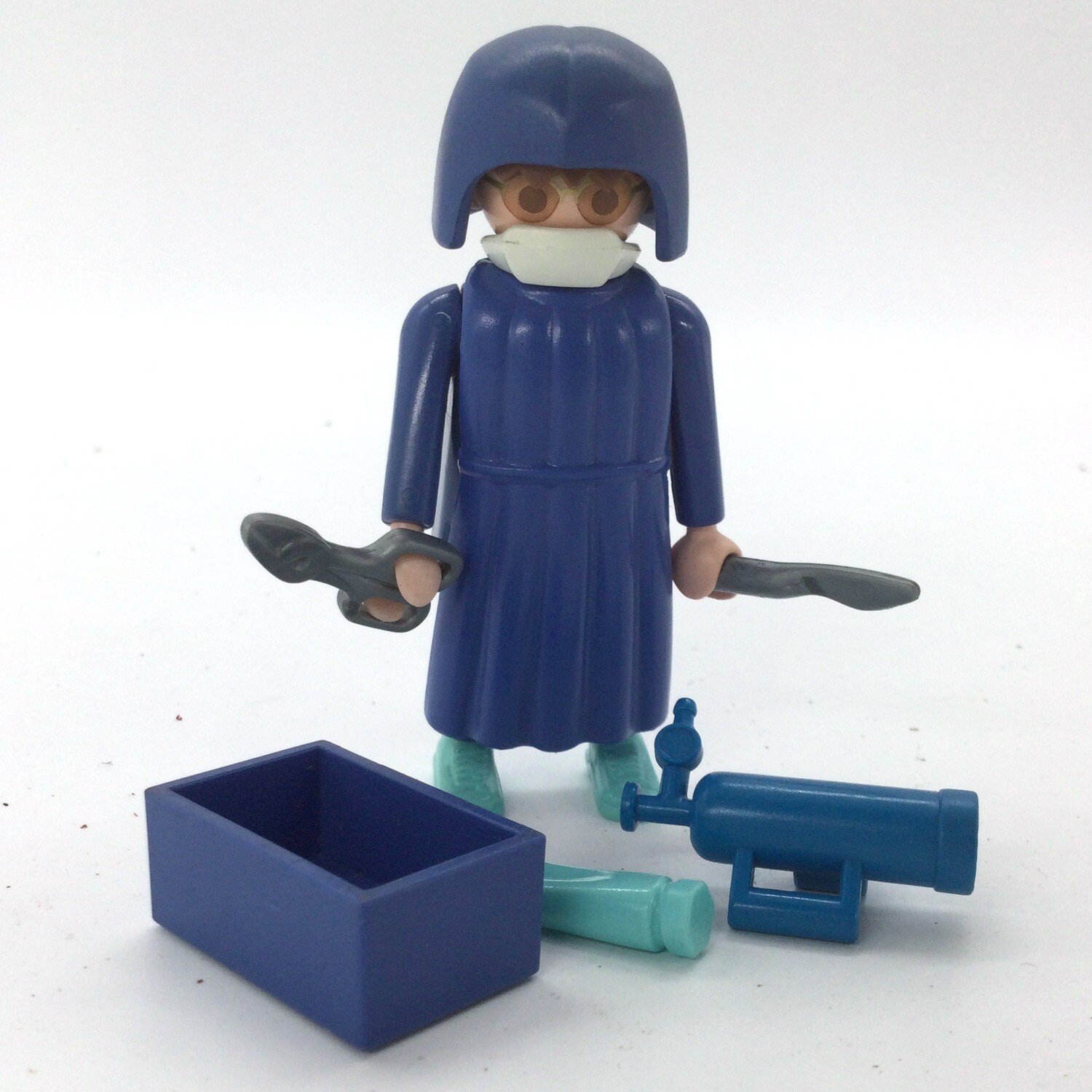 playmobil chirurgien bleu 2