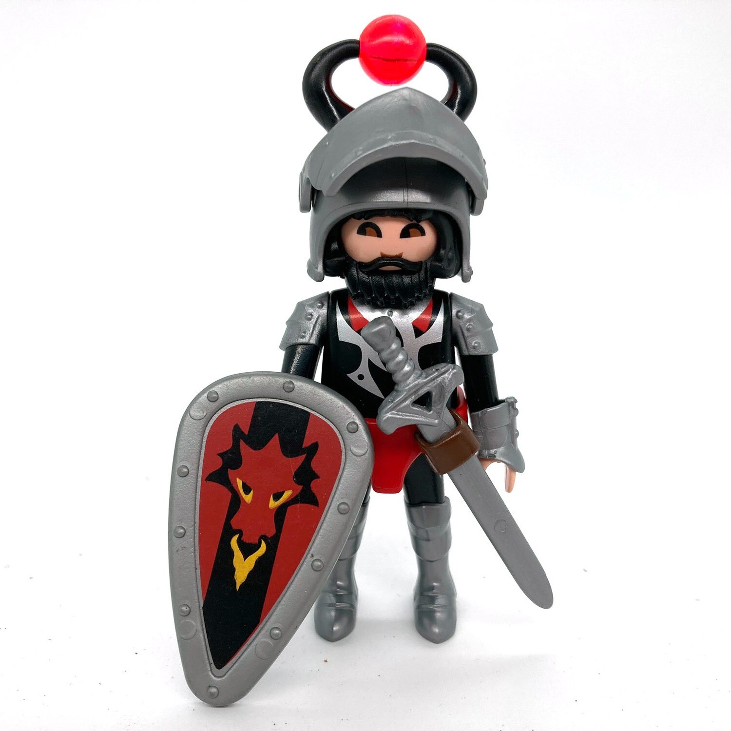 playmobil chevalier dragon rouge